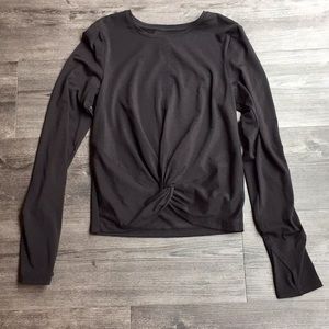 Athleta Long Sleeve Essence Twist Front Top